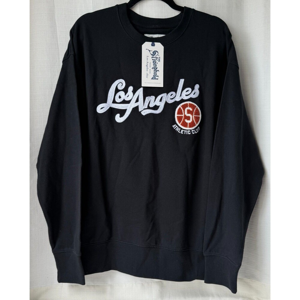 The Stronghold Los Angeles Athletic Club Sweatshirt Mens L Black Embroidered NWT